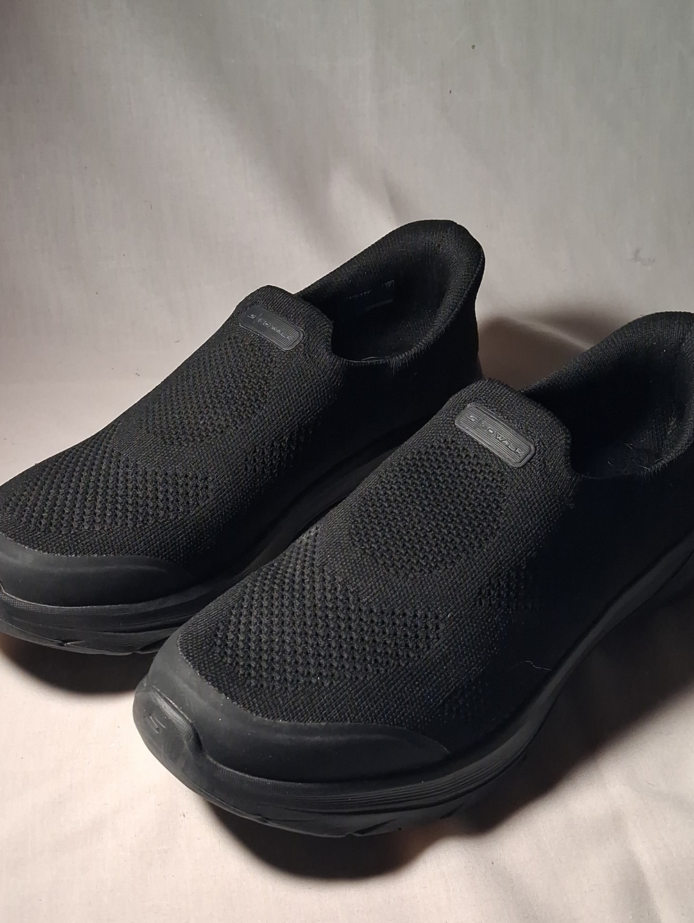 Women's Sketchers Slip-Ins Air Cooled Goga Mat Comfort Shoes Black Ultra Pillars